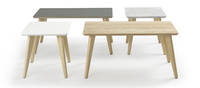 Prose Occasional Tables - Clear over Ash