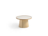 Penna Large Round Table - Clear over Ash